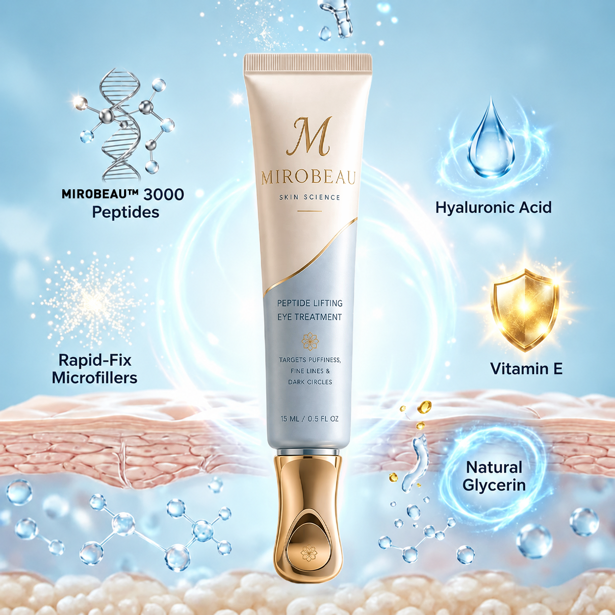 Mirobeau™ Instant Face Temporary Tightener – Instant visible results in 30 seconds