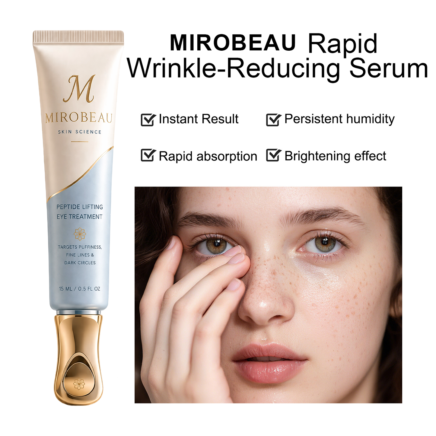 Mirobeau™ Instant Face Temporary Tightener – Instant visible results in 30 seconds