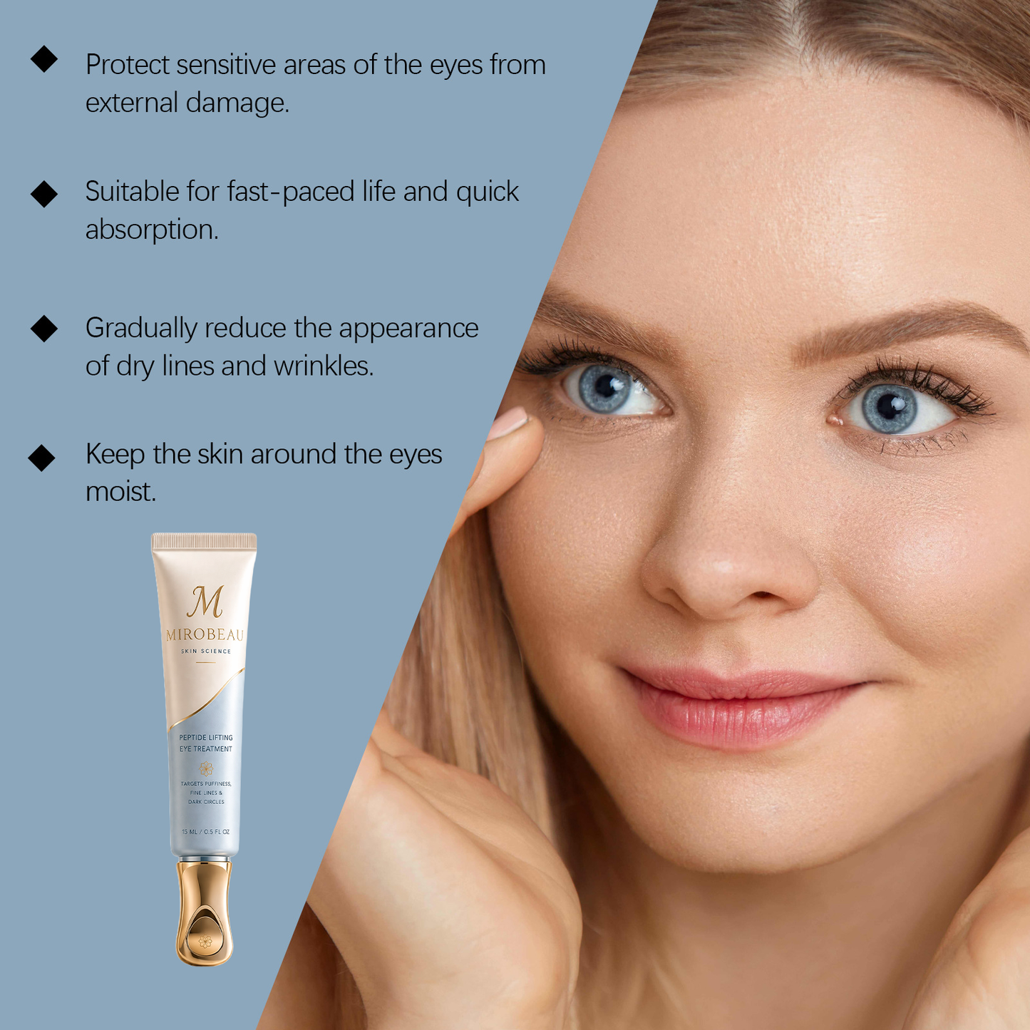 Mirobeau™ Instant Face Temporary Tightener – Instant visible results in 30 seconds